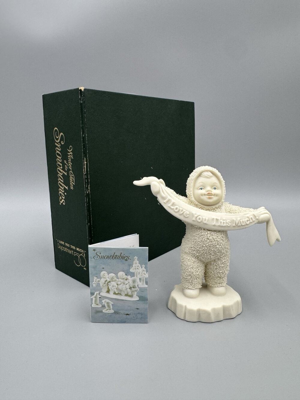 Dept 56 Snowbaby I Love You This Much Figurine 56.68918 W/ Box